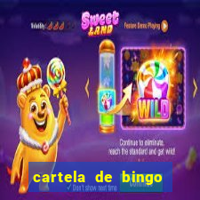 cartela de bingo cha de panela